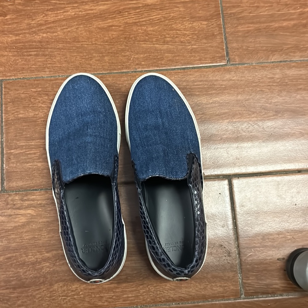 Moncler stunning slip on snakeskin and leather sneakers - Picture 7 of 13